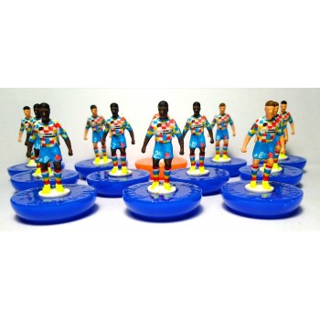 Subbuteo Andrew Table Soccer FSV Mainz 05 Third kit 2018-19 on Hasbro Classic bases
